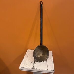 Brass-steel‎ ladle with Black Handle